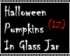 (IZ) Pumpkins Glass Jar