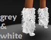 boots heel  grey white