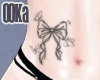 🖤Belly Tattoo Bow