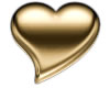 Golden Heart Sticker
