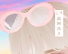 w. Pastel Pink Glasses