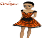 Orange Maid Dress