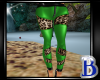 Leopard Pants Green