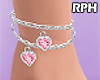 🔥 Heart Pink Anklet