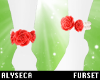 A! Cerise rose anklets