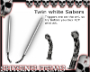 Twin White Sabers M/F