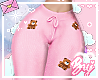 pink teddy leggings