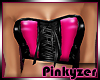 P! Laced Corset Blk/Pink