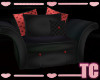 Hearts Chair Black