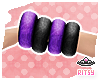 ® Black/Purple Bangles L
