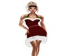 XMAS RED/WHT2 DRESS