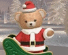 Santa Teddy Bear Sleigh