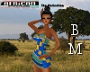 Blue Kente Dress BM