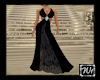 Blk Velvet cocktail gown