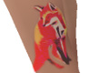 cute fox leg tattoo