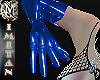 (MI) Pvc blue gloves