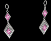 Pink Diamond Earings