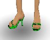 green skull high heels