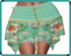 boho green skirt