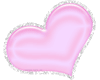 glitter heart Pink