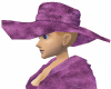 Purple Velvet floppy hat