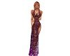 bcs Purple Blk Lace Gown