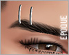 .:Eq:. Silver Brow Rings