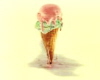 Ice cream cone sticker