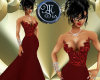 (MSis) Red Brocade Gown