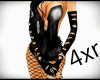 Cat Black Gloves (4xr)