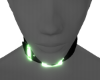 collar with green buckle