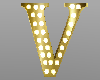 K letter V gold