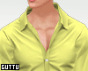 𝔊 Yellow Tucked Shirt