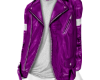 purple leather jacket~k