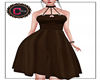 [C]Brown Heart Dress