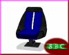Black & Blue XO Chair