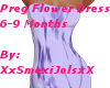 Preg Flower Dress 6-9m