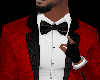Elegant Red Open Suit