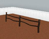 Wooden farm fence