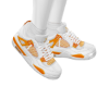 White Orange Shoes