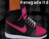 Black and Pink Nikes