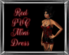 Red PVC Mini Dress