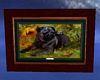 NS Black Pug Art Framed