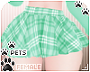 [Pets]Plaid skirt | Aqua