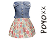 P4--Tubetop Dress-flower