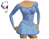 Blue FigureSkating Dress