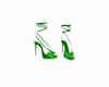 green bow shoes