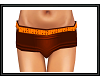 {G}Orange Studded Shorts
