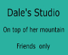 Dale's studio