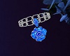 Silver&Blue Roses Br